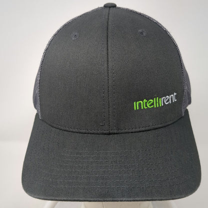 Richardson Trucker Hat Gray OSFM Snapback Mesh intellirent Logo Adjustable Cap