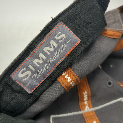 Simms Baseball Cap Gray OSFM Fishing Products Bozeman Montana Patch Hat Strap