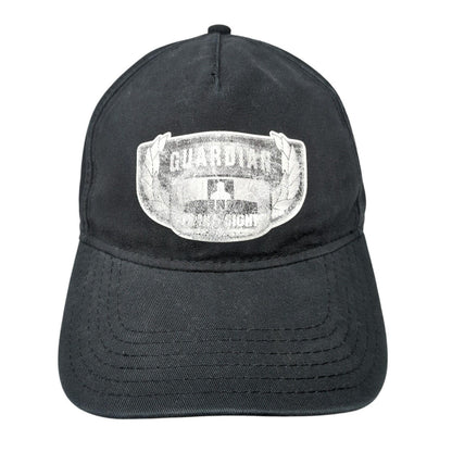 Guardian Strapback Hat Black One Size Solid Adjustable Outdoor Otto