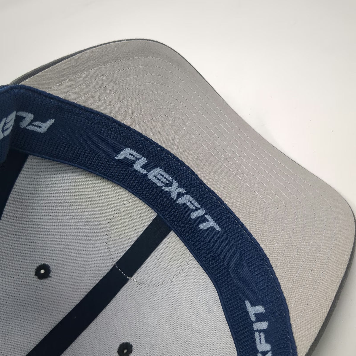 Never Summer Board Co Baseball Cap Gray Blue One Size Mesh Back Flexfit Hat