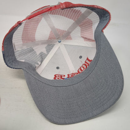 Richardson Trucker Hat Gray One Size US Flag 104.3 Wow Country Radio Mesh Back