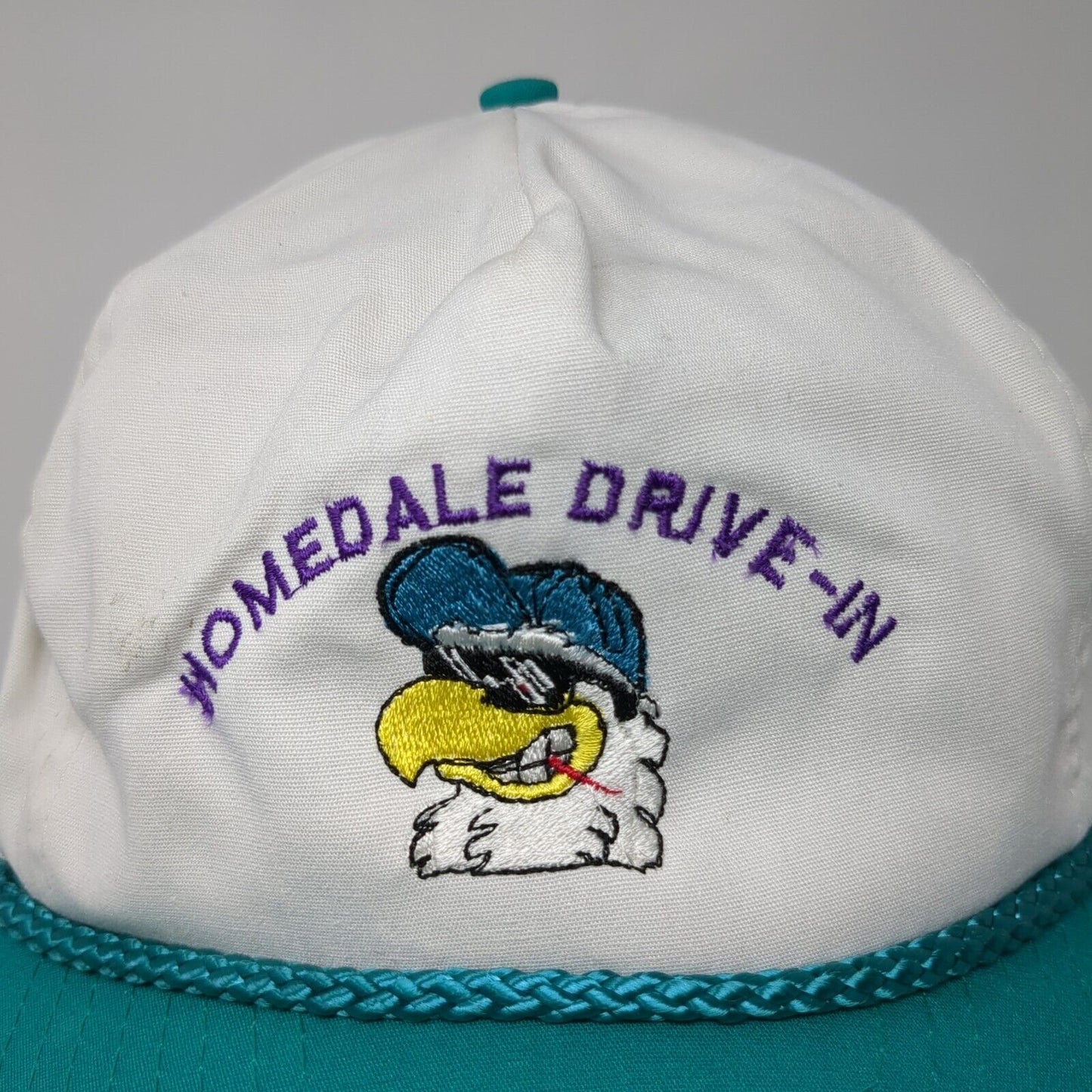 Homedale Drive-In Rope Trucker Snapback Hat Multicolor Embroidered Logo