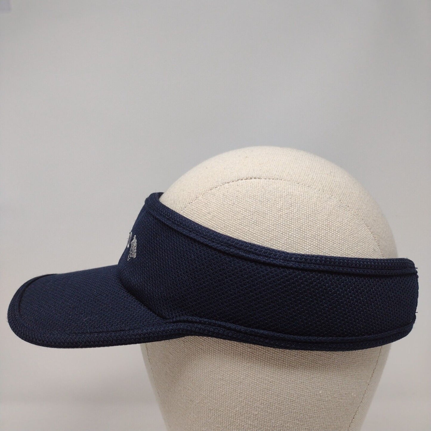 United Strapback Sun Visor Cap Blue OSFA Adjustable Embroidered Lightweight