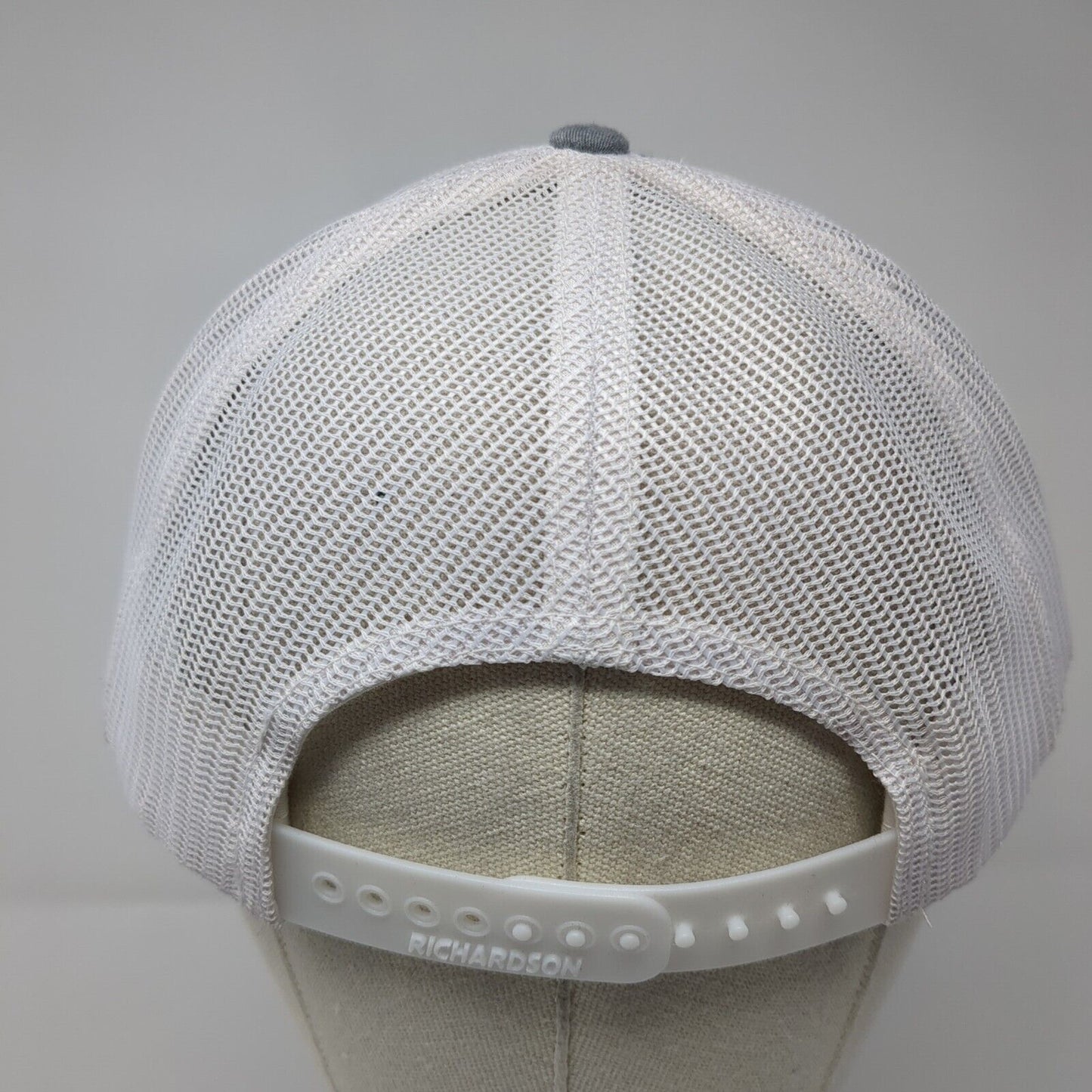 Idaho Snapback 112 Trucker Hat Gray One Size Adjustable Mesh Back Richardson