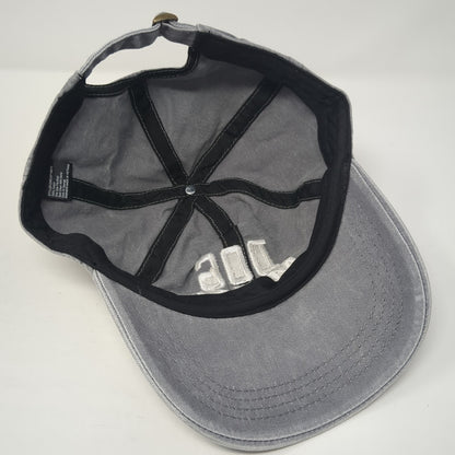 Dog Mom Slideback Baseball Cap Gray One Size Adjustable Embroidered 6 Panel