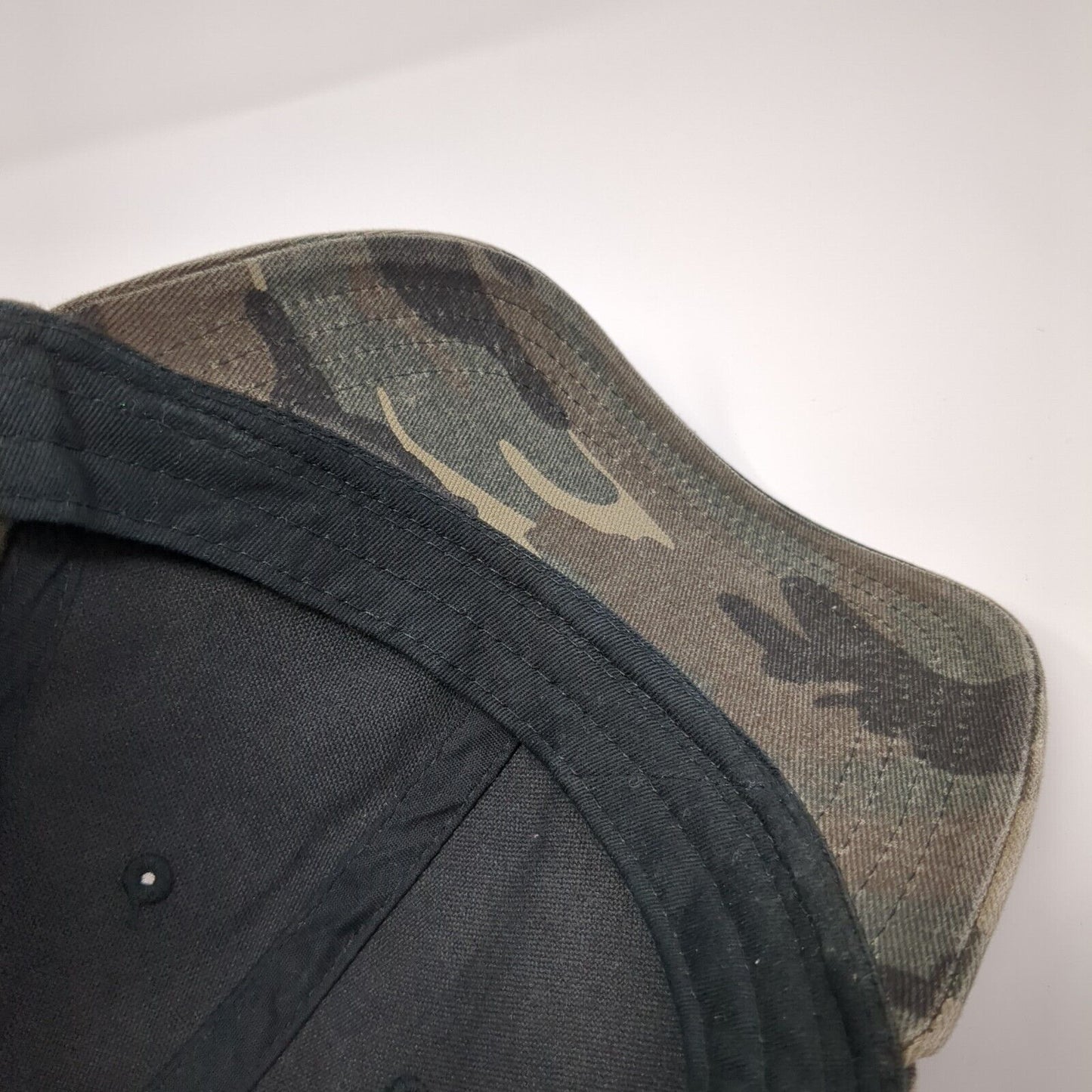 George Strapback Hat Camouflage One Size Adjustable Vented Holes 6 Panel Blank