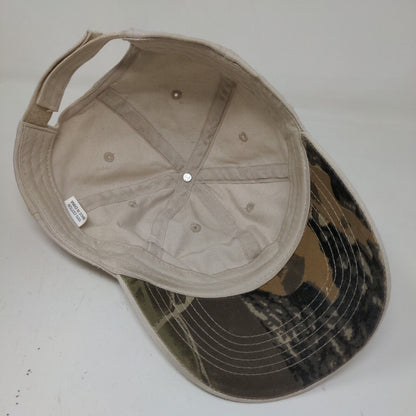 Cub Cadet Men's Strapback Hat Tan Embroidered Logo 100% Cotton Logo