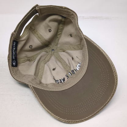 Outdoor Cap Baseball Cap Brown One Size True West Beef Distressed Relaxed hat