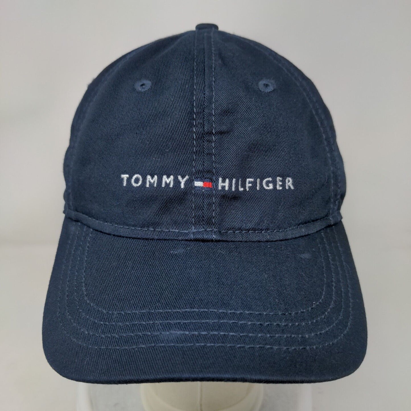 Tommy Hilfiger Slideback Hat Blue One Size Adjustable Embroidered 6 Panel