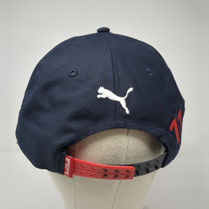Red Bull Racing Unifin Snapback Hat Blue One Size Adjustable Embroidered Patch