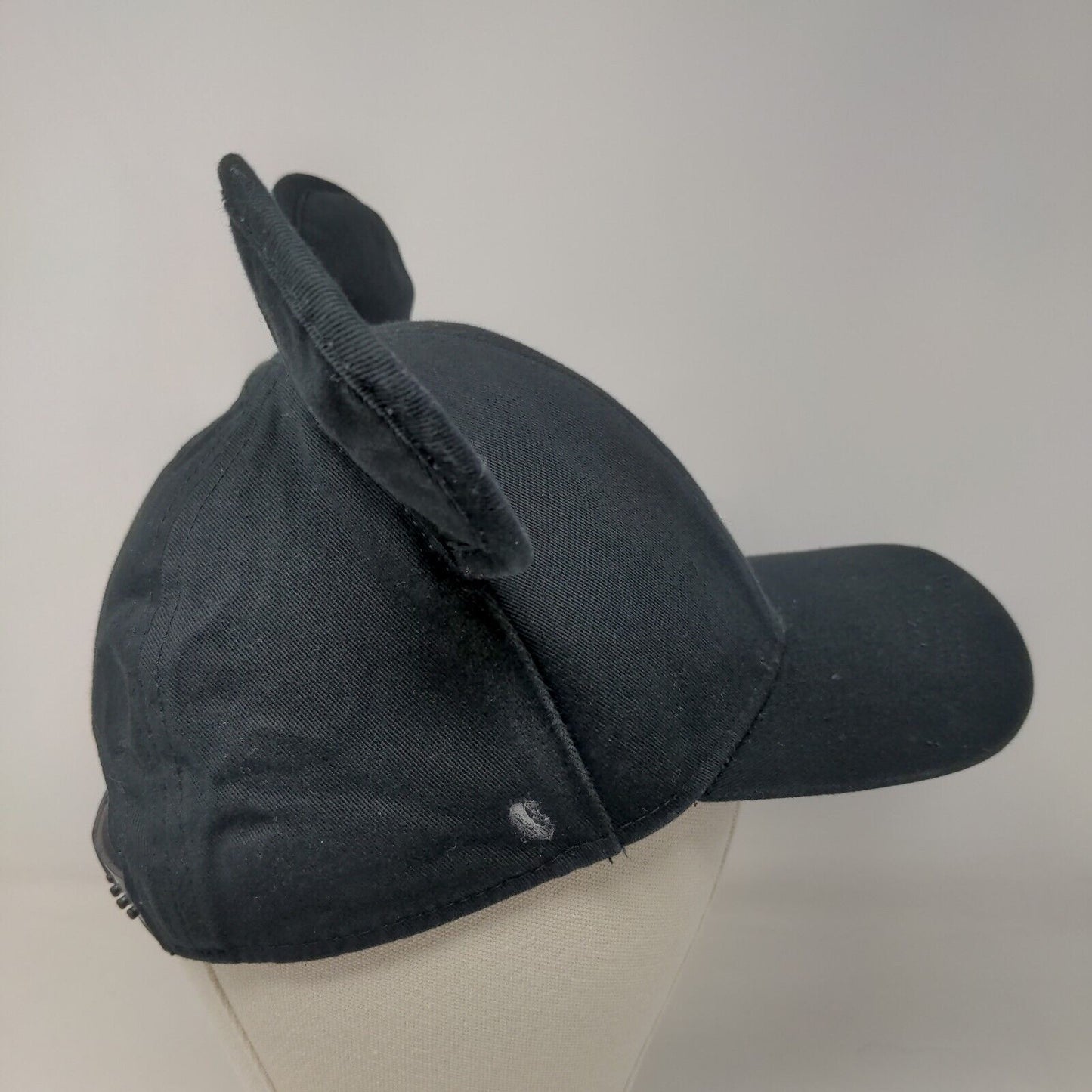 Disney Boy's Snapback Hat Black Adjustable Embroidered Logo Mickey Ears