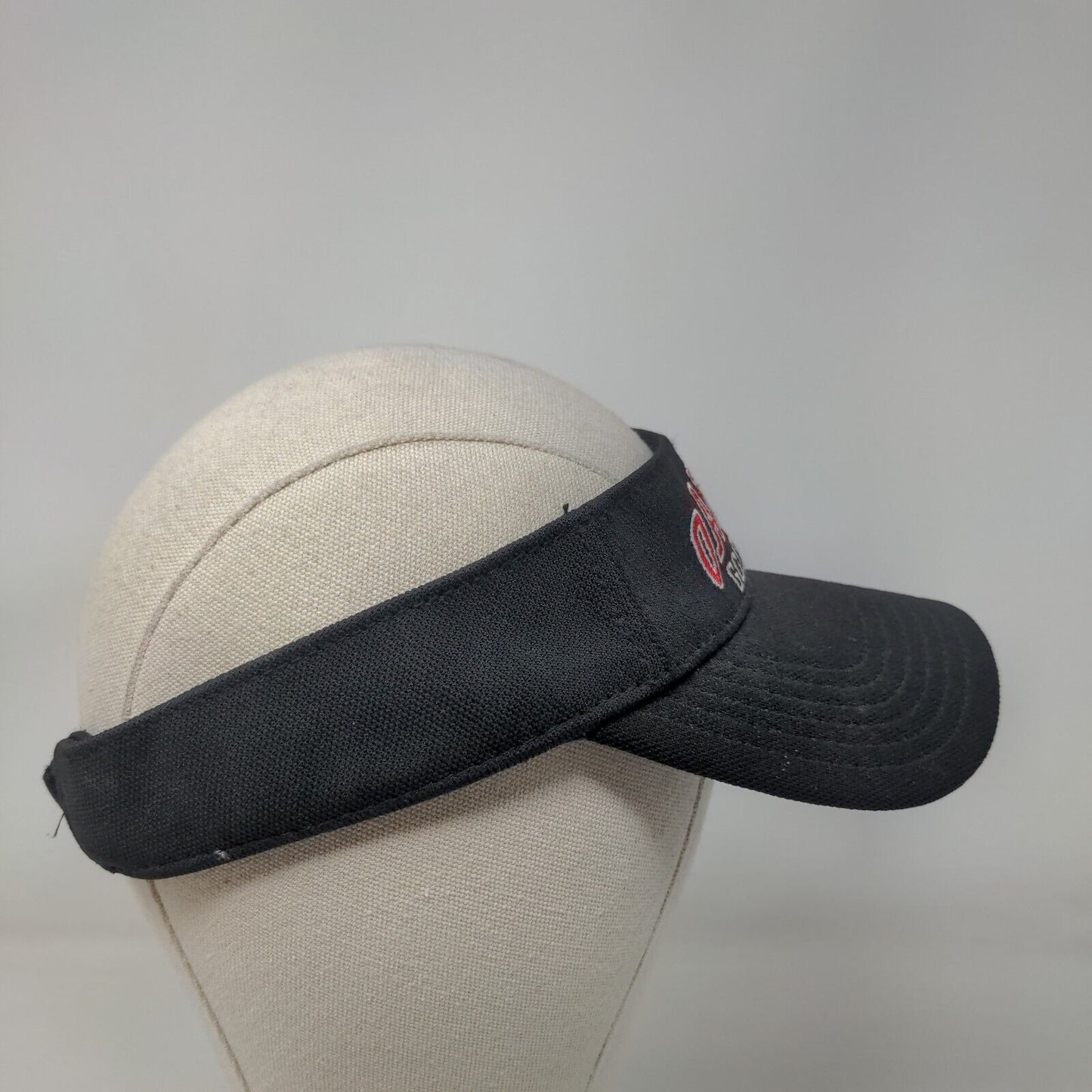 Under Armour Heat Gear Strapback Sun Visor Hat Black OSFA Oak Tree Golf Course