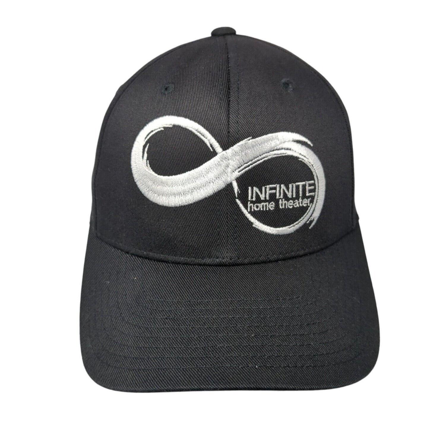 Infinite Home Theater Fitted Hat Black S/M Flexfit Embroidered Port Authority