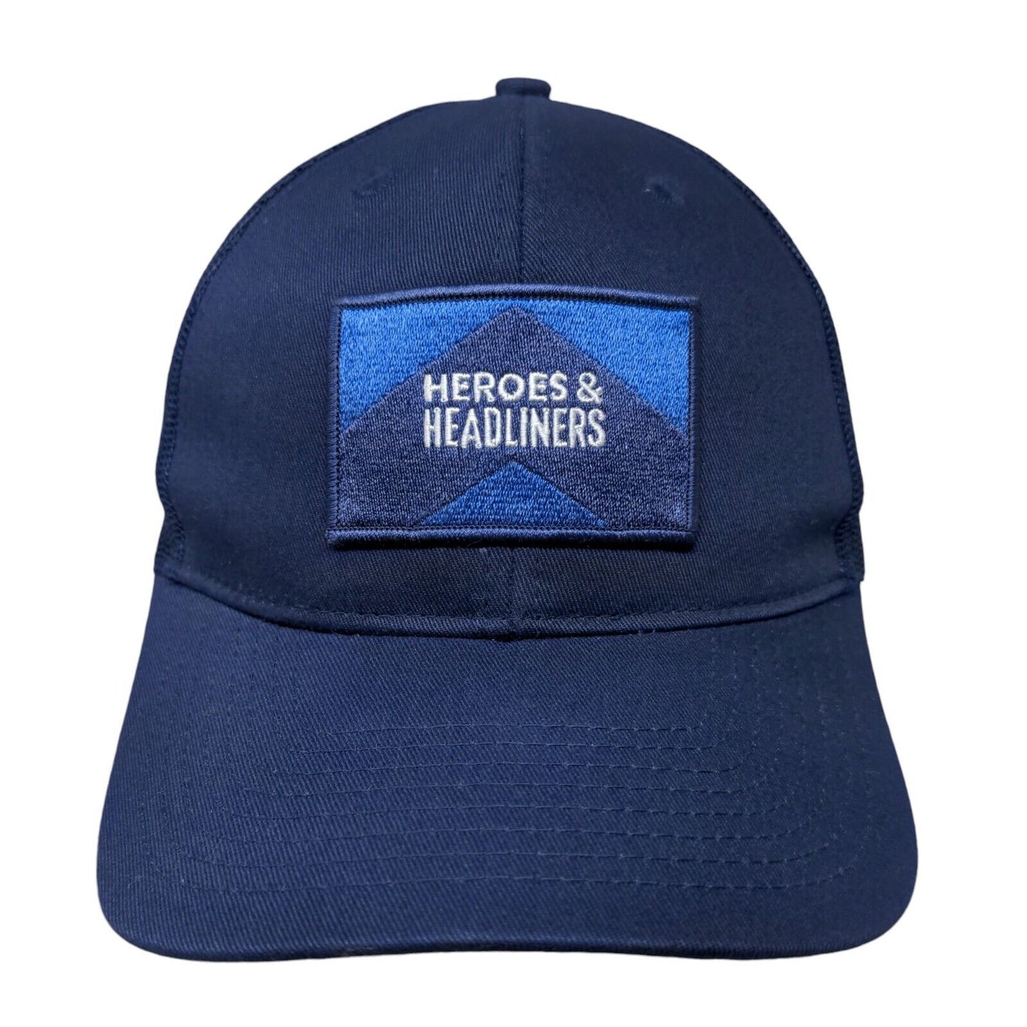 Heroes & Headliners Mesh Back Trucker Hat Blue One Size Port Authority