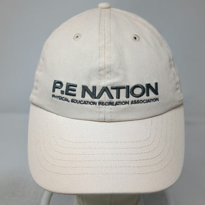 P.E Nation Baseball Cap Beige One Size Embroidered Logo Strapback Worldwide Hat