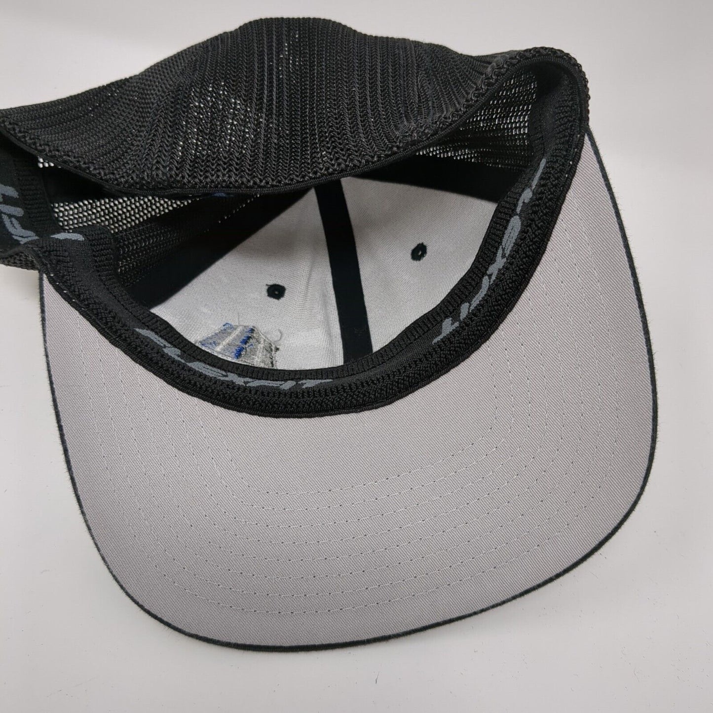 FCS Fitted Trucker Hat Black S/M Flexfit Embroidered Mesh Back Port Authority