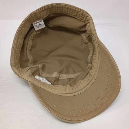 Old Navy Army Cap Brown XL Cotton Side Patch Shield Logo Regiment Military Hat