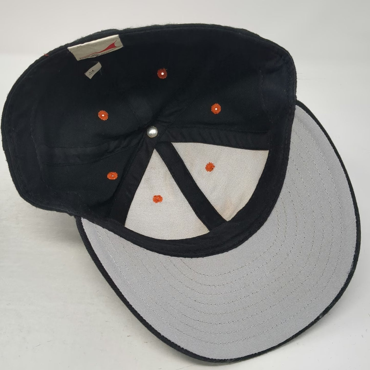 Team Star Classic Black Baseball Cap 7 1/2 Fitted Embroidered Tiger USA Hat