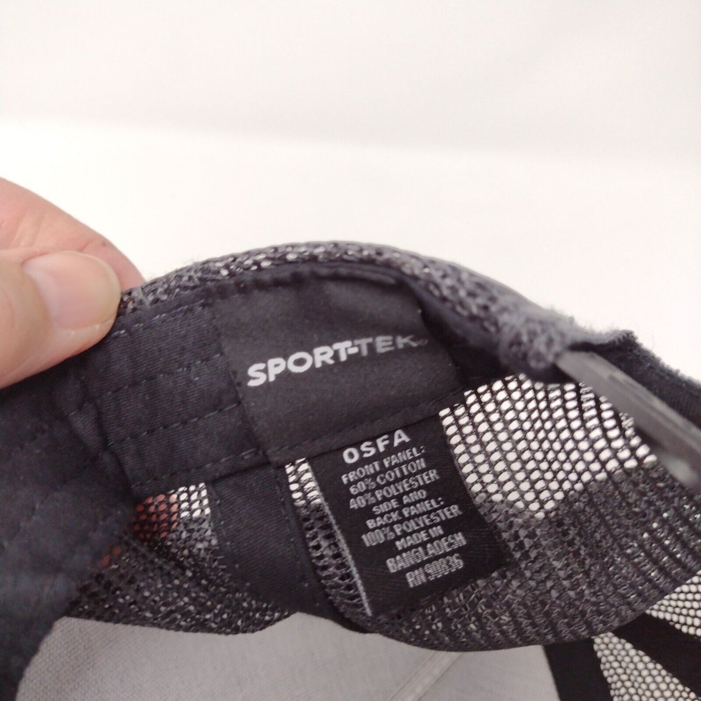 Idaho Snapback Trucker Hat Gray OSFA Adjustable Mesh Back 6 Panel Sport-Tek