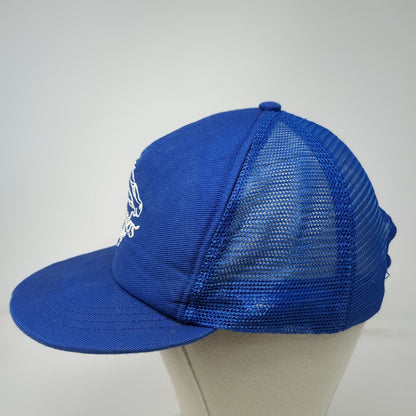 Breeders Cup Horse Racing Blue One Size Trucker Hat Mesh Snapback Embroidered