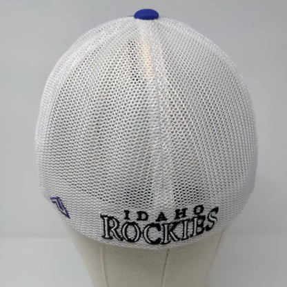 Idaho Rockies Fitted Mesh Back Trucker Hat Blue S/M Pacific Headwear