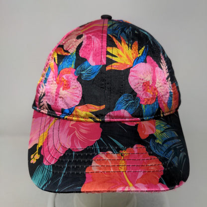 Unbranded Slideback Hat Multicolor OSFM Hawaiian Hibiscus Tropical Print Blank
