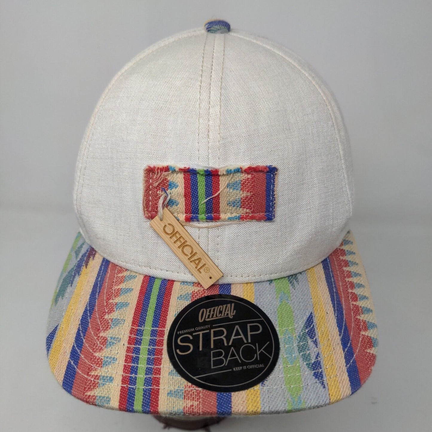 Official Men's Slideback Hat Multicolored OSFA Southwestern Pattern Logo