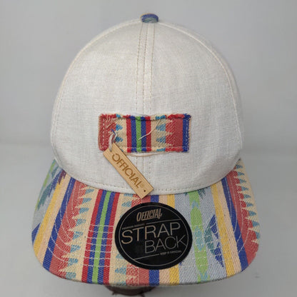 Official Men's Slideback Hat Multicolored OSFA Southwestern Pattern Logo