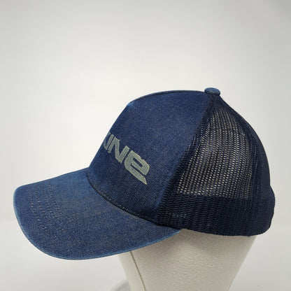 Dakine Snapback Mesh Back Trucker Hat Blue Denim One Size Yupoong