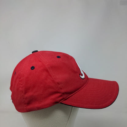MLB Atlanta Braves Strapback Hat Red OSFA Embroidered Logo Adjustable