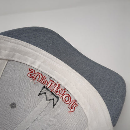 Superior Construction Snapback Trucker Hat Gray OS Adjustable Mesh Richardson