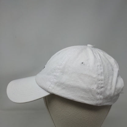 Don't Forget To Smile Slideback Hat White OS Adjustable Embroidered 6 Panel