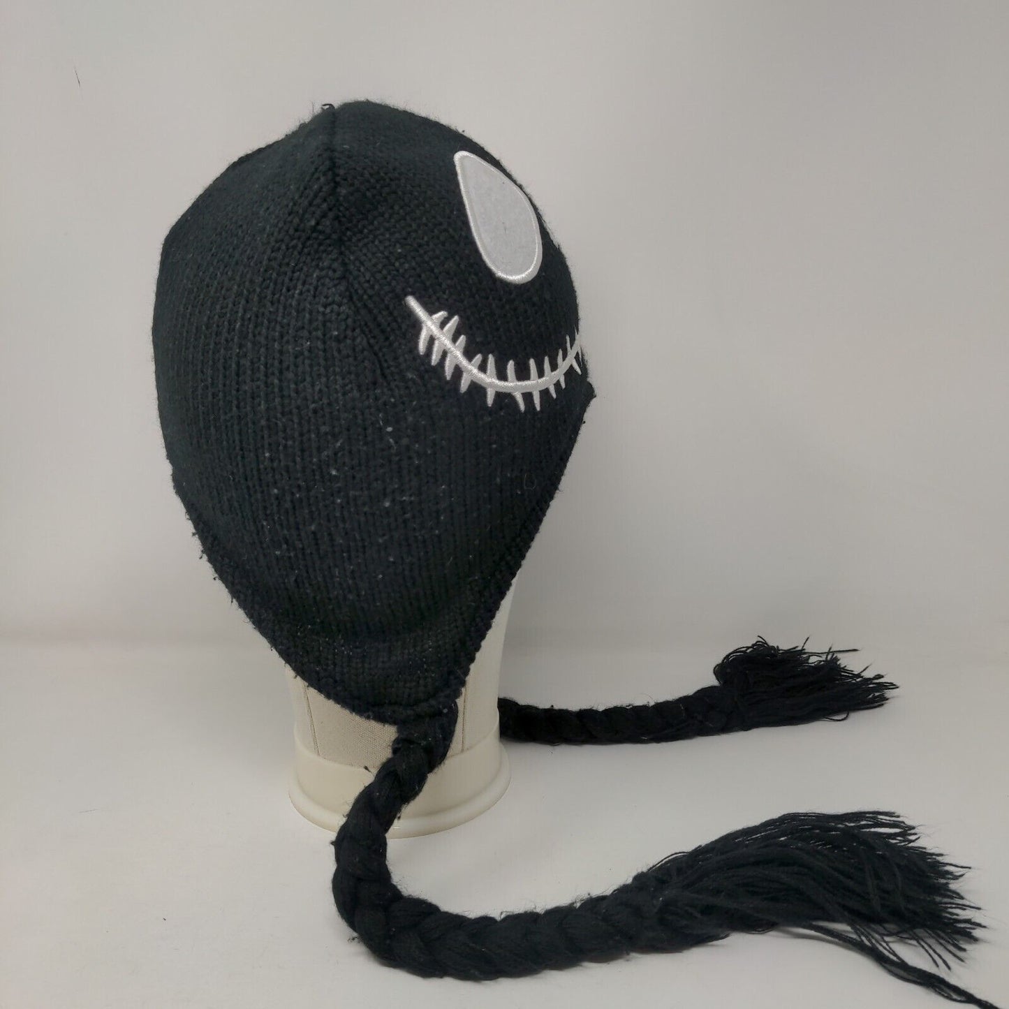Nightmare Before Christmas Laplander Knit Beanie Hat Multi One Size Reversible