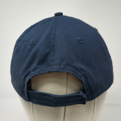 Port & Company Baseball Cap Blue One Size One Stone Logo Strapback Cotton Hat
