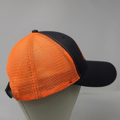 Snap-on Tools Baseball Cap Black Orange One Size Mesh Back Strapback Logo Hat