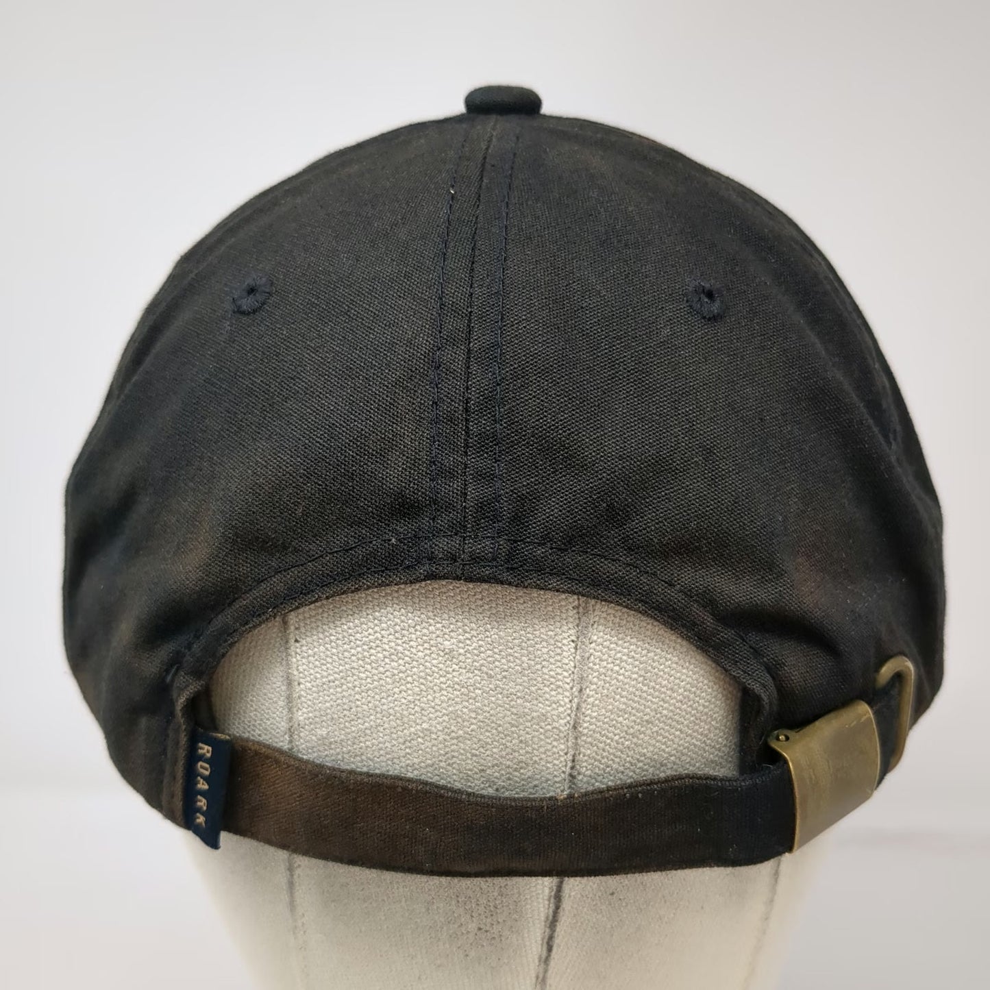 Roark Baseball Cap Black One Size Fear The Sea Skull Patch Slideback Cotton Hat