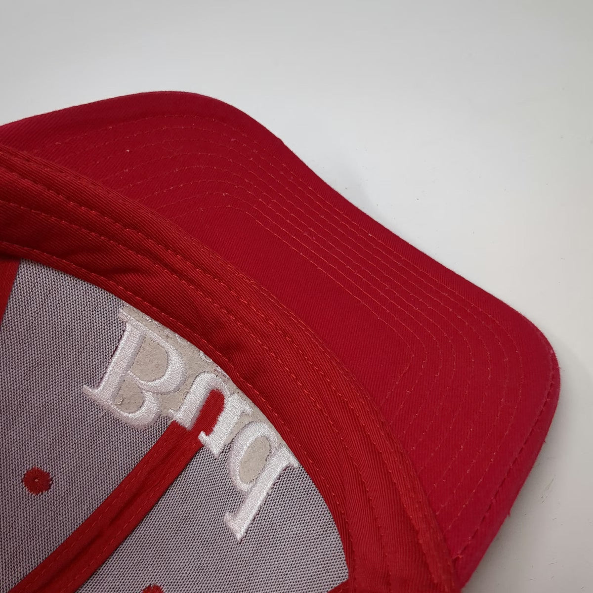 Budweiser Bud King of Beers Trucker Hat Red One Size Mesh Back Snapback Logo