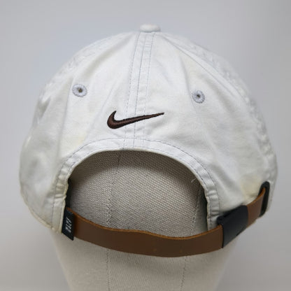 Nike Baseball Cap Beige One Size Heritage86 Dri-FIT Leather Slideback Swoosh Hat