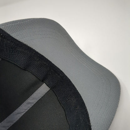 Athletic Works Fitted Hat Gray L-XL Stretch Blank Solid 6 Panel Outdoor