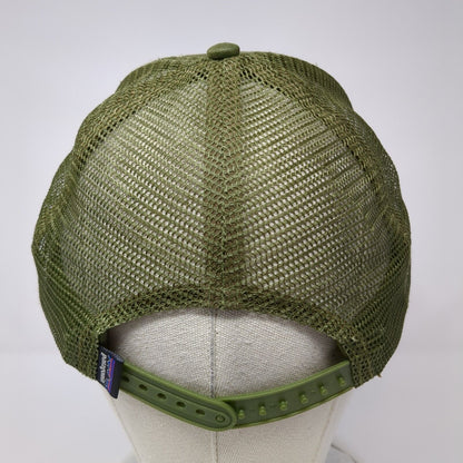 Patagonia Mountain Patch Snapback Trucker Hat Green One Size Mesh Back