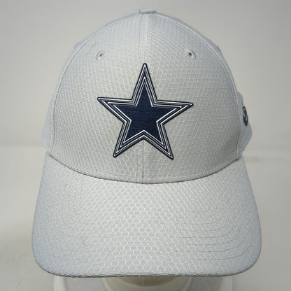 Dallas Cowboys NFL New Era Gray Cap L Stretch Fit 39THIRTY Mesh Shield Star Hat