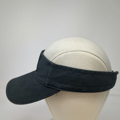 Sportsman Visor Black One Size Costa Vida Wave Logo Strapback Cotton Casual Hat