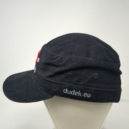 Dudek Army Cap Black One Size Adjustable Slideback Embroidered Cotton Hat