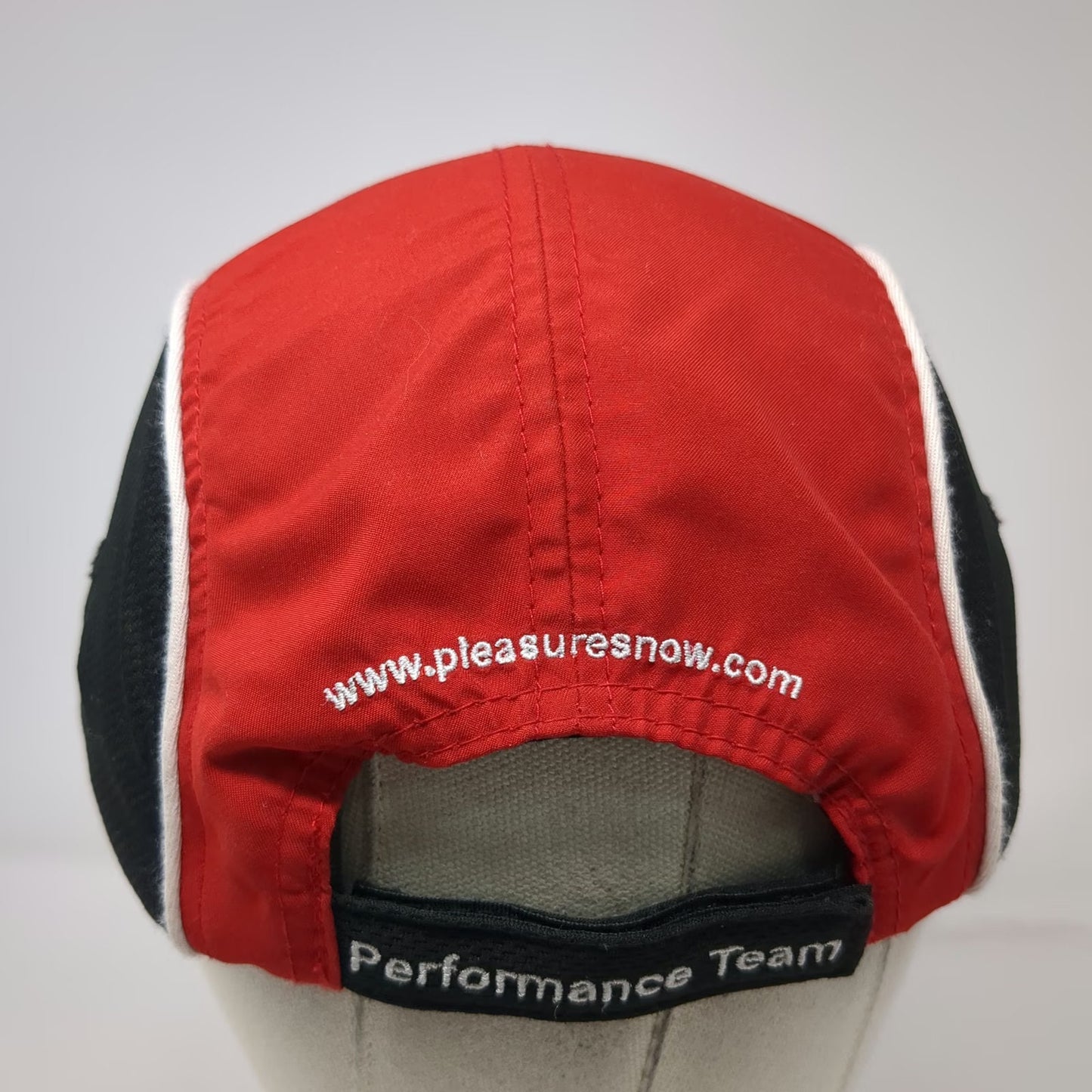 Pleasures Baseball Cap Red Black One Size Performance Team Racing Hat