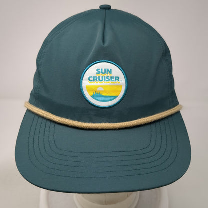 Sun Cruiser 5 Panel Blue One Size Graphic Rope Snapback Lightweight Beach Hat