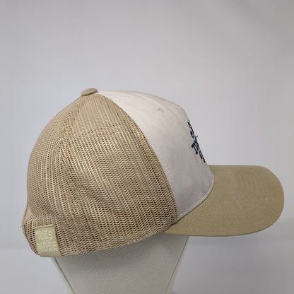 Toes on the Nose Snapback Trucker Hat Tan One Size Mesh Back Adjustable