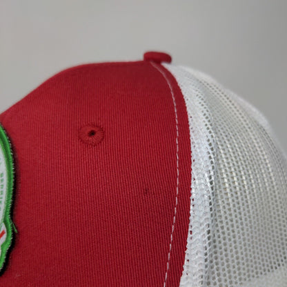 Somerfield Farms Snapback Trucker Hat Red One Size Mesh Back Port Authority