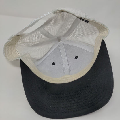 Richardson Snapback Trucker Hat Black OSFA Adjustable Mesh Back 6 Panel