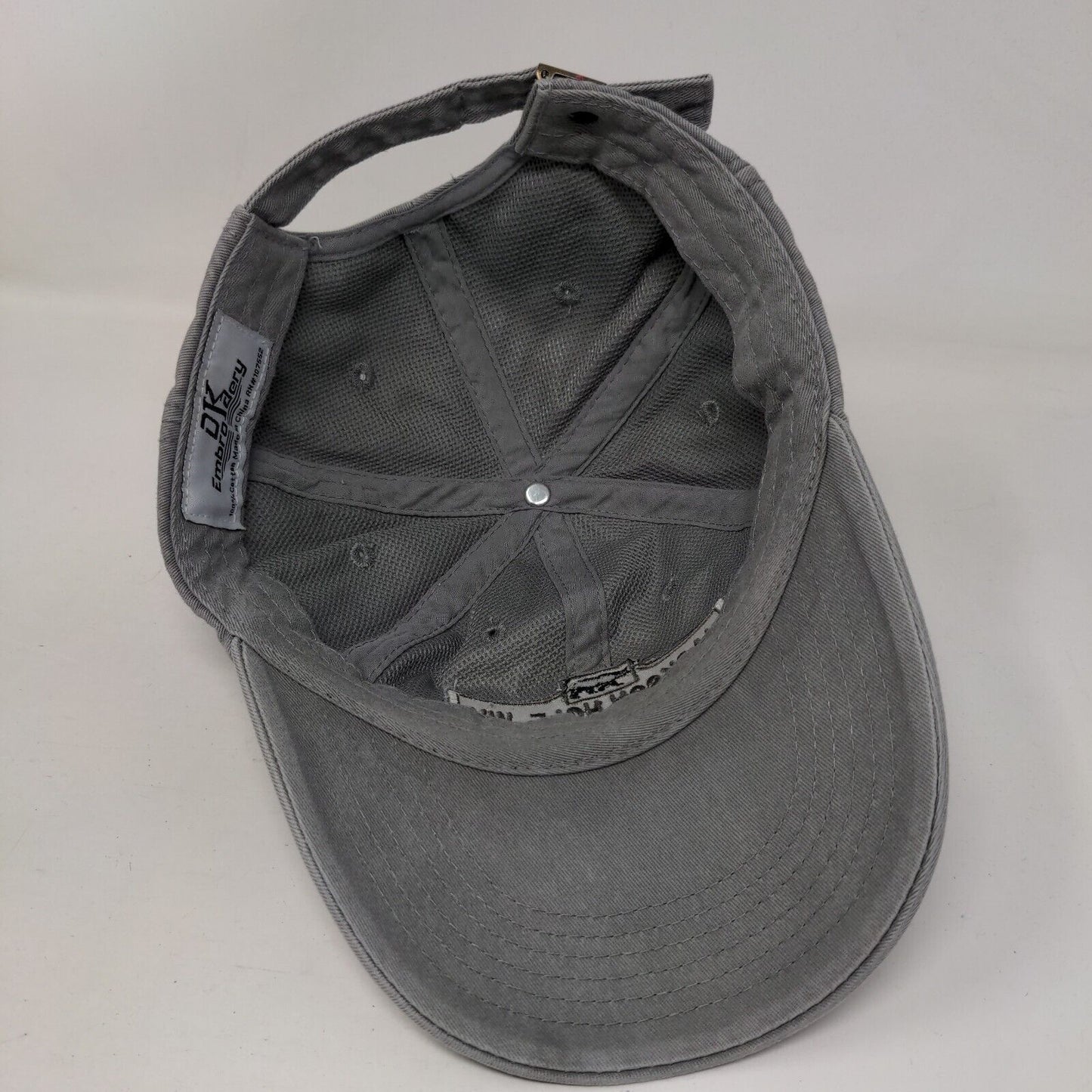 Jackson Hole WY Slideback Hat Gray One Size Adjustable Embroidered
