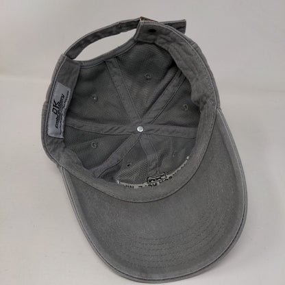Jackson Hole WY Slideback Hat Gray One Size Adjustable Embroidered